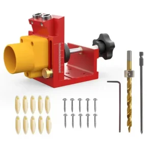 Aluminum Alloy Woodworking Drill Bit Adjustable Slanted Hole Positioner Wood Board Drilling Hardware Tools Cabinet
